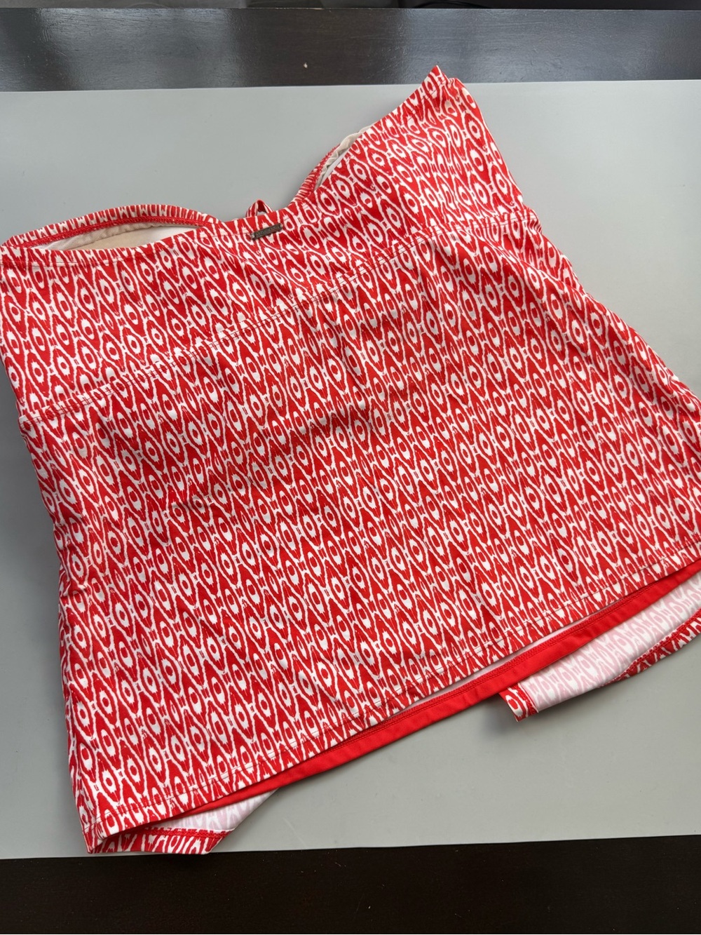 Jones New York Sport Red White Halter Tankini Swim Top Women’s 16 / XXL - Picture 3 of 6